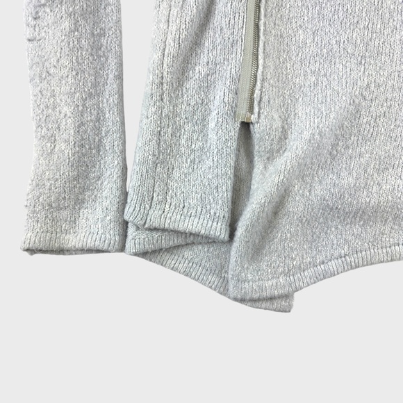 Divided Light Gray Cotton-Blend Shawl Collar Cardigan by H&M - Picture 9 of 15